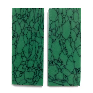 Reconstitute Stone Green Arizona Turquoise Recon Stone Knife Handle Blank Scales - Picture 1 of 4