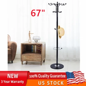 Appendiabiti albero sala metallo indipendente cappello appendiabiti base angolare NUOVO - Foto 1 di 10