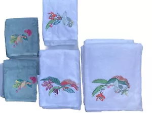 Parfum Yves Delorme 7pc Luxury Towel Set Egyptian Organic Cotton Bahama/Eaux - Picture 1 of 21
