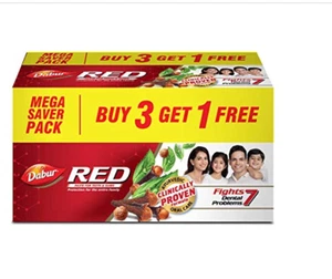 Dabur Red Paste -India's No.1 Ayurvedic Paste Provides Protection Plaque Removal - Picture 1 of 7
