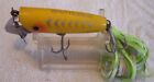 41323 VINTAGE ARBOGAST SPUTTERBUG LURE  2-1/8"  YELLOW NEW SOFT TAIL