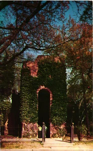 Vintage Unposted Postcard THE JAMESTOWN CHURCH TOWER Jamestown VA Walter Miller - Picture 1 of 2