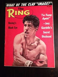 THE RING Boxing Magazine JOEY GIARDELLO CASSIUS CLAY - EX Cond JUNE 1964 - Picture 1 of 3