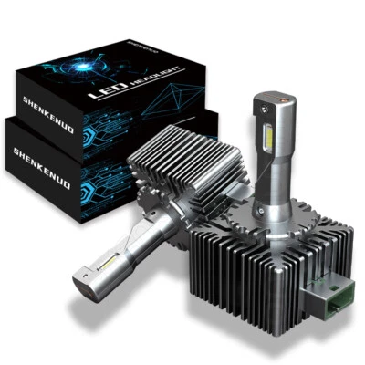 Front D1S 6000K LED Bulbs For BMW E90 E92 E93 328i 335i 323i 325Xi 330Xi White - Image 1 of 4