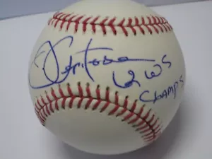 NY YANKEE LEGEND JOE PEPITONE AUTOGRAPH MLB BASEBALL 62 WS CHAMPS COA FREE SHIP! - Picture 1 of 10