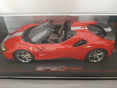 BBR 1/18 FERRARI SF90 SPIDER PACK FIORANO ROSSO CORSA 322 NR. 27/40  NO MR NEW - Immagine 1 di 4