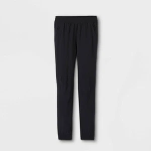All In Motion Girls Woven Jogger Pants X-Large (16) Black Stretchy Waistband NEW - Picture 1 of 2