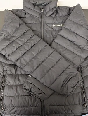 Men's Columbia Powder Lite Jacket Omni Heat Black Thermal Reflective Puffer NWT - Image 1 of 4