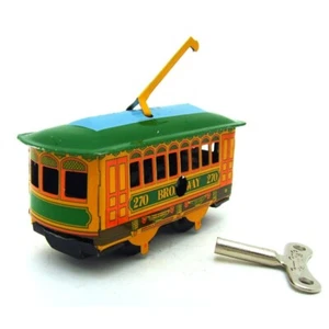 Hand-Made 270 Broadway Tin Tram Wind-up Toy Vintage Decoration Adult Collection - Picture 1 of 5