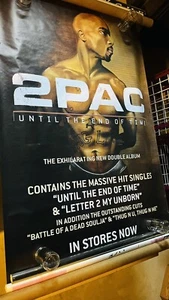 RAP 2PAC SHAKUR POSTER HUGE 39X55 “UNTIL THE END OF TIME”2001  UK IMPORT - Picture 1 of 5