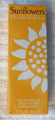 SUNFLOWERS ELIZABETH ARDEN EAU DE TOILETTE SPRAY 1.7 FL OUNCES NEW IN SEALED BOX - Image 1 of 2