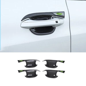Carbon Fiber Exterior Door Handle Bowl Molding Cover Trim For Kia K5 2021-2023 - Picture 1 of 9