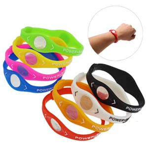 Power Balance Energy Health Bracelet for Sport Wristbands Ion Silicone Band G_LR - Picture 1 of 19