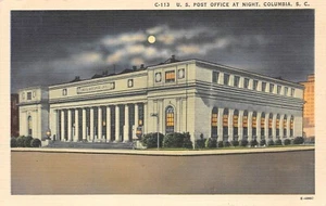 #H1916    COLUMBIA,  S.C.   POSTCARD,    POST OFFICE - Picture 1 of 2