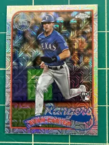 2024 Topps #T89C-21 Evan Carter 1989 35th Anniversary Chrome Rookie RC Rangers - Picture 1 of 3
