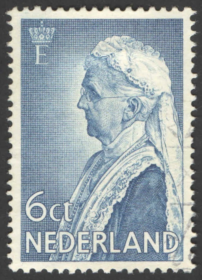 Netherlands 1934, Queen Emma, 6 cent used, VF - Image 1 of 1