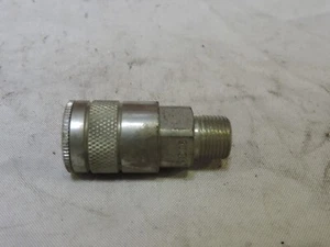 DIXON DC5 3/8" Body Size x 3/8" MPT Quick-Connect Steel Coupler, Male Thread - Picture 1 of 3
