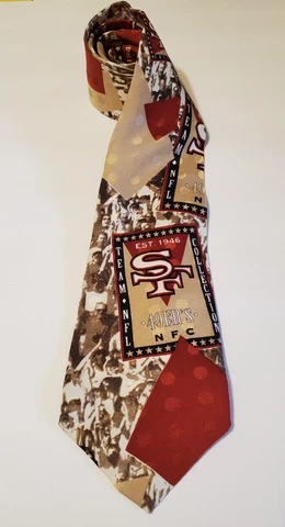 Men's RM Style (Ralph Marlin) NFL San Francisco 49ers Neck Tie Cover