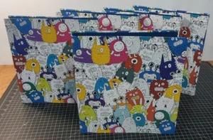 (5) x NEW Pen+Gear 3-Ring Binder 1" Monsters Cute Adorable! - Picture 1 of 3