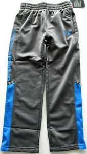 Under Armour Boys AllSeasonGear® Youth Graphite & Blue Warm-Up Sweat Pants - NWT - Picture 1 of 9