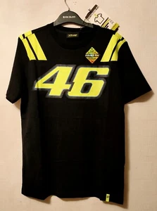 VALENTINO ROSSI BLACK T SHIRT THE DOCTOR VR 46 MOTO GP WORLD CHAMPION BNWT IT RV - Picture 1 of 9