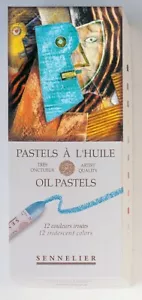 Sennelier Artist Olio Pastello Qualità Set di 12 Colori Brillante Iridescenti - Foto 1 di 3