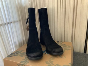 Söffnet Betty schwarze Wildleder Stiefel 6,5 SF0103821 - Bild 1 von 8