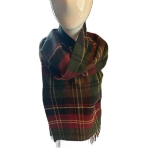 Sciarpa in cashmere con frange 36 x 13"OS tartan made in Scotland multicolore - Foto 1 di 7