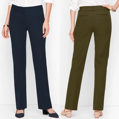 Talbots women's Newport Pants Size 6 Black Straight Leg trouser slacks Career - Image 1 of 4