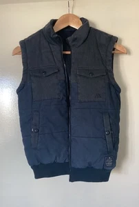 WOMANS QUIKSILVER CHARCOAL SLEEVELESS JACKET WITH HOOD SIZE S - Picture 1 of 7