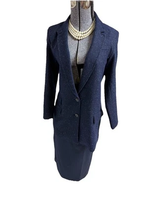 NEW Banana Republic Skirt Suit Size 10 Two Piece Set Italian Wool Skirt Pockets - Image 1 of 4