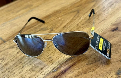 Gafas de sol Foster Grant polarizadas plateadas aviadores 100 % UV 25631FGX SIL POL 91 Foto 1 de 4