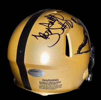 Minicasco Heisman firmado por Troy Smith (Estado de Ohio) - Certificado de autenticidad Schwartz Foto 1 de 4