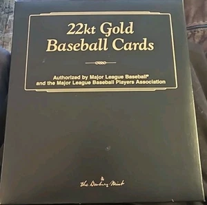 22k Gold Baseball Karten Danbury Mint 59 verschiedene Spieler - Mappe  - Bild 1 von 4