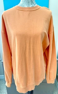 COTTON ON Pigment Dyed Oversized Crew Orange Spice Herbst Herbst Sweatshirt M - Bild 1 von 10