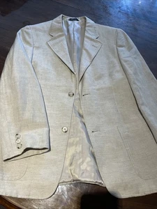 Ike Behar Boys Ivory Linen Lined Suit Jacket Size 14 - Picture 1 of 15