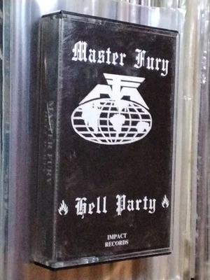 ORIGINAL Master Fury Hell Party 1988 USA ED CASSETTE SPEED THRASH METAL IMPACT - Image 1 of 4
