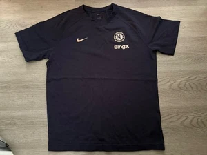 Camiseta Chelsea FC Nike Bingx Para Hombres Azul Marino Algodón Edición Jugador Talla Grande - Imagen 1 de 11