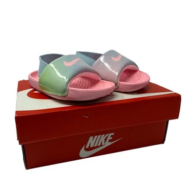 Nike Kawa Slide SE (TD) Sandalia Niño Pequeño Arctic Punch Rosa Talla 4C NUEVA Foto 1 de 4
