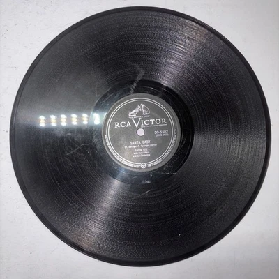 Eartha Kitt 78 RPM / Santa Baby / Under The Bridges Of Paris RCA Victor 20-5502 - Image 1 of 4