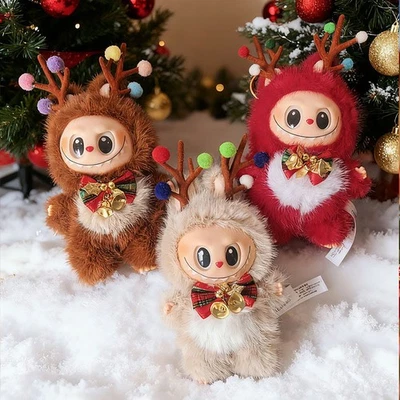 18cm LaBluBlu Happy Christmas Reindeer Series Plush Toy Doll Kids Xmas Gifts - Image 1 of 4