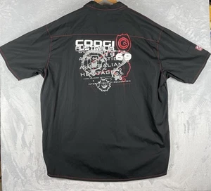 COOGI Australia Shirt Mens 5XL Black Button Short Sleeve Logo Embroidered Y2K - Picture 1 of 11