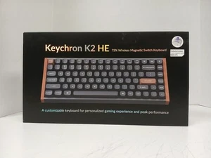 Keychron K2 HE 75% Magnetic Switch Keyboard With Nebula Linear Switches - Picture 1 of 7