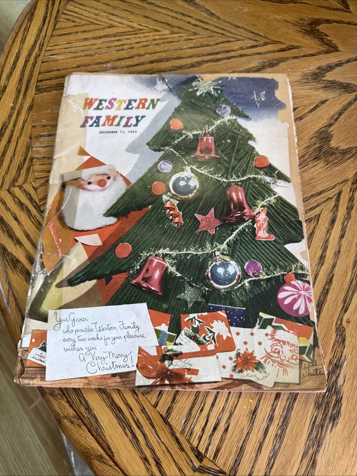 Vintage Christmas Magazine December 11,1952.  Western Family Foto 1 de 3