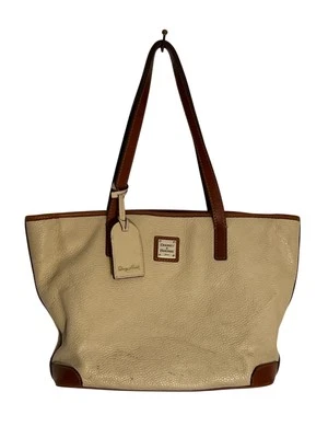 Dooney and Bourke clásico cuero blanco y tostado completo Foto 1 de 4
