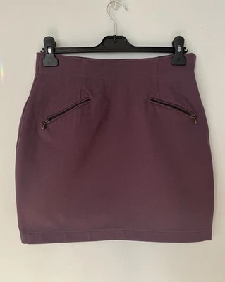 United Colors Of Benetton Vintage 90s Mini Skirt Purple Size 10/12 - Image 1 of 4