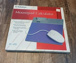 Rare RADIO SHACK Mousepad Calculator  Mouse Pad EC-459 65-568 Tandy Vintage READ - Picture 1 of 6
