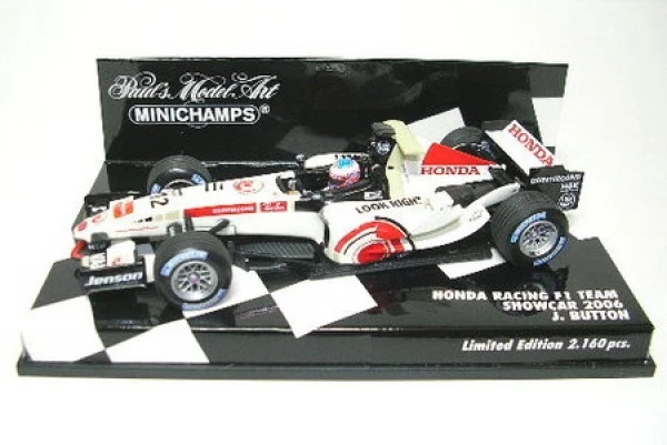 Honda Racing F1 No.12 J.Button Formula 1 Showcar 2006 IN Conf Con Acrylhaube 1: - Immagine 1 di 1