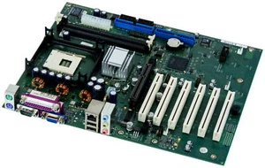 Fujitsu D1386-A10 GS3 Socket 478 2x DDR AGP PCI FDD IDE/ATA - Picture 1 of 2