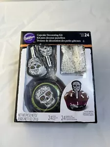 Sugar Skull Skeleton Halloween Cupcake Decorating Kit from Wilton 9974 NEW - Picture 1 of 6